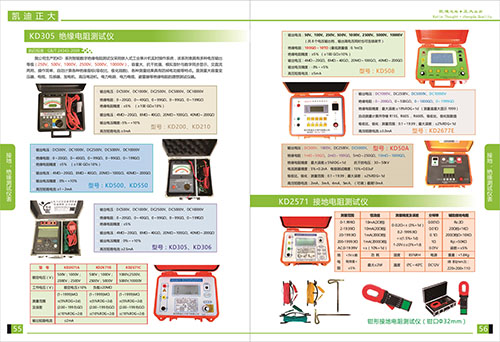 《2018產(chǎn)品選型手冊開始發(fā)行了》接地，絕緣測試儀表